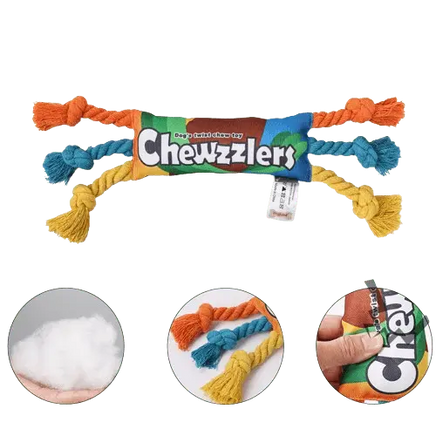 Bite-resistant dog chew toy, promotes dental health and keeps dogs entertained.