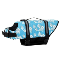 Elegant Blue Floral Dog Vest for Water Safety. BUY FOR DOG