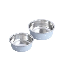 Eco-friendly dog bowl with a rubber bottom for stability, preventing floor scratches. Buy for Dog