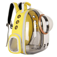 Ergonomic carrier backpack designed for comfort and style, ideal for small dogs and cats.
