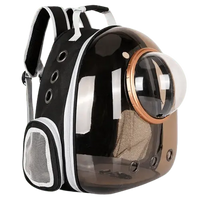 Secure pet carrier backpack for safe and convenient travel with your furry friend.