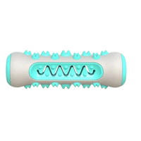 Turquoise dental chew toy for dogs – durable toothbrush toy for plaque and tartar control