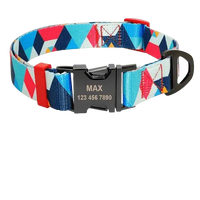 Rich Indian Blue dog collar ID, ideal for stylish pets who love to stand out. BUY FOR DOG