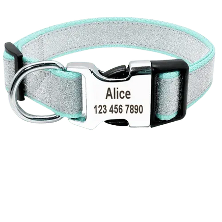Vibrant Green dog collar ID, perfect for lively pets on the move. BUY FOR DOG