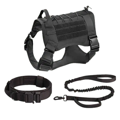 Adjustable tactical vest for large active dog breeds