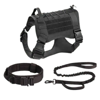 Adjustable tactical vest for large active dog breeds
