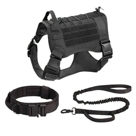 Adjustable tactical vest for large active dog breeds