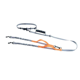 Hands-free dual dog leash with reflective safety for night walks, designed for tangle-free and stress-free outings. Buy for Dog