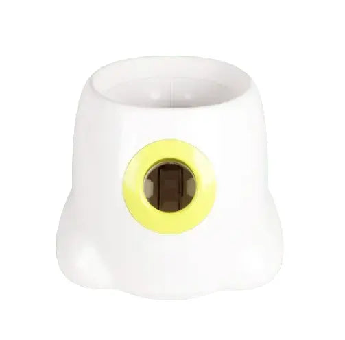 Close-up of automatic dog ball launcher