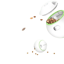 Automatic dog toy ball rolling and releasing food