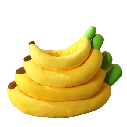 Banana pet bed for cats and small dogs