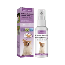 Barking dog calming spray with lavender and chamomile for noise control