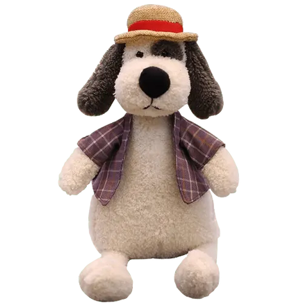 Cute white dog plush toy, a perfect companion for your pet. Buy for Dog