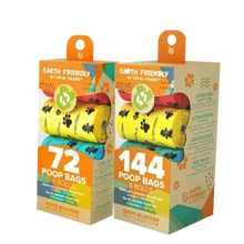 Biodegradable dog poop bags – eco-friendly, leak-proof, compostable rolls for easy clean-ups.