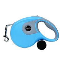 Blue retractable leash with comfort grip – for small, medium, and large dogs