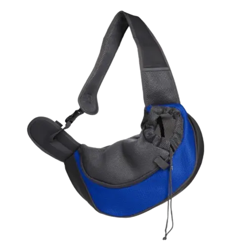 Blue breathable pet carrier bag for small dogs and cats – ideal for travel