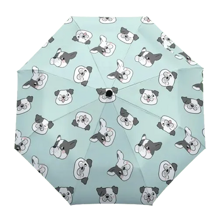 Cartoon dog parasol featuring playful kawaii artwork. BUY FOR DOG