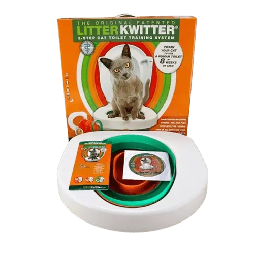 Cat Toilet Training Kit with Box and Green Ring – 3-Step System