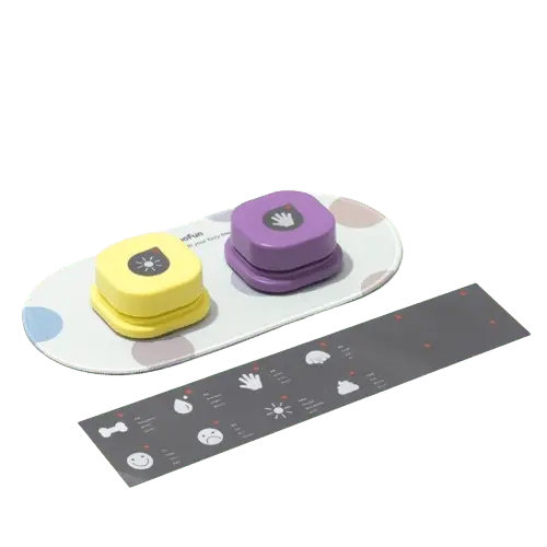 Close-up of Interactive Communication Button for Pets. BUY FOR DOG