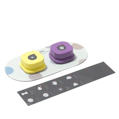 Close-up of Interactive Communication Button for Pets. BUY FOR DOG