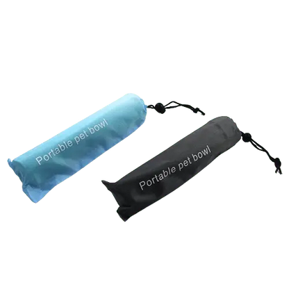 Compact and foldable pet bowl suitable for all outdoor activities, providing ease of use. Buy for Dog