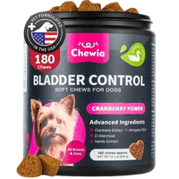 Cranberry Chews for Dogs – Bladder Control Soft Treats with Natural Ingredients.