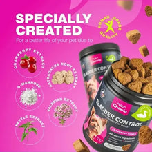 Bladder Control Dog Chews with Cranberry, D-Mannose, Valerian Root and Nettle Extract.