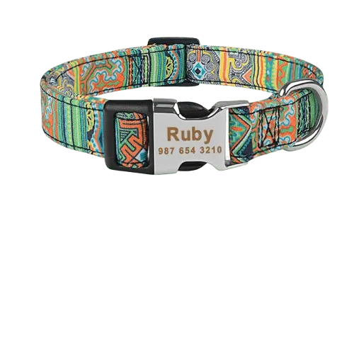 Custom Dog ID Collar with Engraved Name | Safe & Stylish