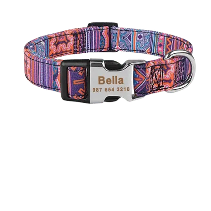 Custom Dog ID Collar with Engraved Name | Safe & Stylish