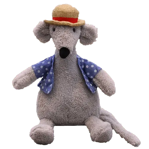 Unique grey mouse dog plush toy, soft and perfect for pets. Buy for Dog