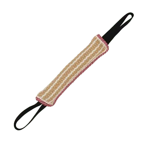 Cotton tug toy for bite training and interactive play