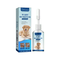 Dog wart removal product for bumps and skin tags with herbal ingredients.