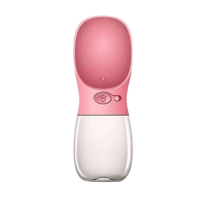 Dog water bottle designed for hiking, with secure and leakproof cap. Buy for Dog