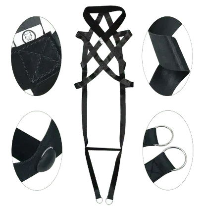 Heavy-duty dog harness for pulling workouts