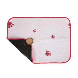 Pet pad featuring a distinctive bone pattern, ideal for home use. BUY FOR DOG