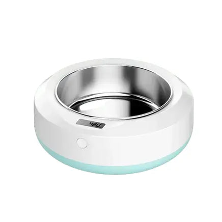 Durable stainless steel pet bowl with LCD display and built-in scale, ensuring accurate food measurement and easy cleaning. Buy for Dog