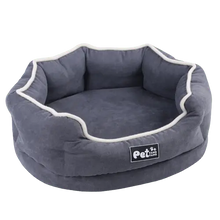 Side view of a durable and washable luxury dog bed, showcasing its tear-resistant fabric. Buy for Dog