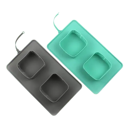 Portable pet feeding bowl with a durable design, perfect for hiking and road trips. Buy for Dog