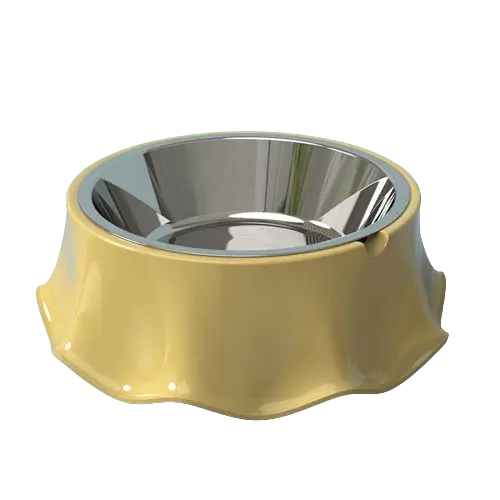 Easy to clean non-toxic stainless steel pet feeding bowl. Buy for Dog