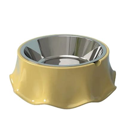 Easy to clean non-toxic stainless steel pet feeding bowl. Buy for Dog