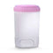 Pink easy dog paw cleaner cup for dogs, gently removes mud, sand, and dirt from paws.