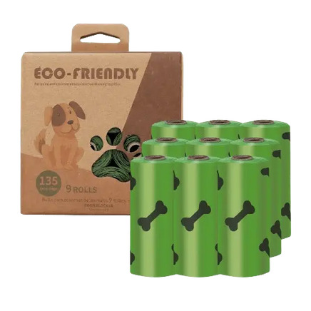 Eco-friendly biodegradable dog poop bags designed for sustainable pet care. Buy for Dog