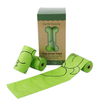 Biodegradable dog poop bags made from eco-friendly materials, perfect for sustainable pet waste management. Buy for Dog