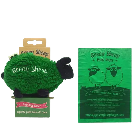 Eco-conscious Sheep Dog Poop Bag Holder - Green and Sustainable Design. Buy for Dog