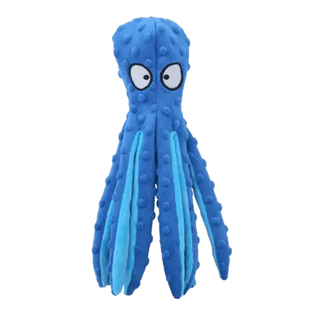 Eco-friendly plush octopus dog toy, safe and durable, perfect for all breeds, made from non-toxic materials. Buy for Dog