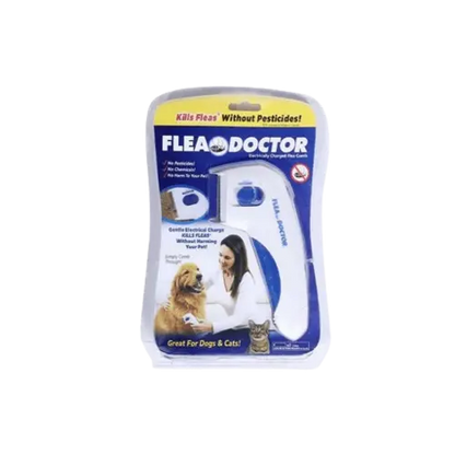 Electric flea comb providing safe and effective pet combing.