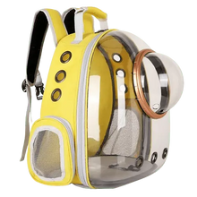 Ergonomic carrier backpack designed for comfort and style, ideal for small dogs and cats.