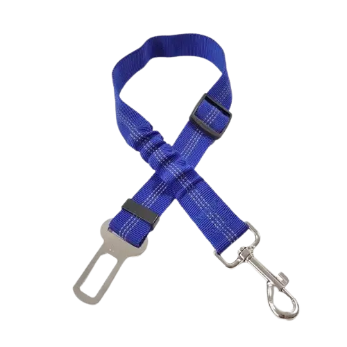 Reflective dog seat belt for night safety in cars. Buy for Dog