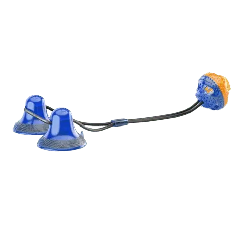 Non-toxic safe silicone dog toy with strong suction cup. Buy for Dog