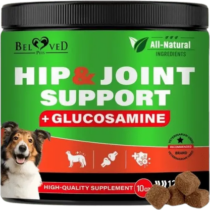 Premium glucosamine soft chews for dogs - hip and joint support supplement with natural ingredients.